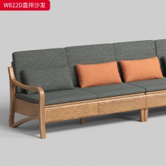 千匠一品 北欧风格 布艺面料+北美白蜡木+高密度海绵 时尚大气沙发W822-J