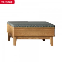 千匠一品 北欧风格 布艺面料+北美白蜡木+高密度海绵 时尚大气沙发W822-J