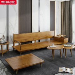 千匠一品 北欧风格 进口白蜡木+科技布+高密度海绵+金属脚套 时尚大气沙发W810-L