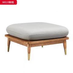 千匠一品 北欧风格 进口白蜡木+科技布+高密度海绵+金属脚套 时尚大气沙发W810-L