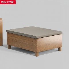 千匠一品 北欧风格 进口白蜡木+布艺面料+高密度海绵 时尚大气沙发W821-L