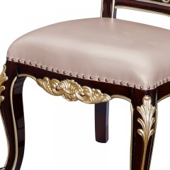 千匠一品法式优质仿皮+实木多层板+高密度海绵餐椅936-H
