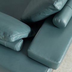 【精品】千匠意式极简羽绒+真皮（无抱枕）沙发M3407-C