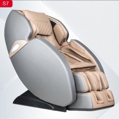 千匠一品现代风格优质PU皮+海绵+钢架结构+硅胶滚轮太空舱按摩椅S7-C