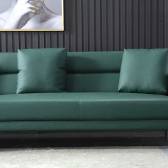 千匠一品意式轻奢真皮/仿真皮碳素钢脚+羽绒抱枕沙发SF-012-C