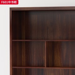 【精品】千匠一品轻奢新中式风格乌金木实木实用好看书柜实木书柜中书柜-F601-S