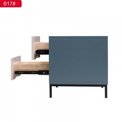 千匠一品现代风格E1级高密度中纤板+橡木抽屉+环保烤漆+碳素钢封釉床头柜617#-B