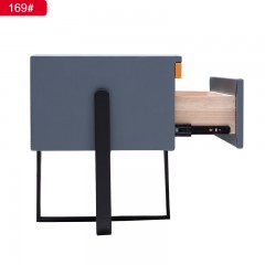 千匠一品现代风格E1级高密度中纤板+橡木抽屉+仿皮+碳素钢封釉床头柜169#-B