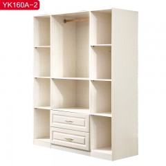 千匠一品现代风格优质中纤板+实木多层板+金属拉手开门衣柜YK160A-2-B