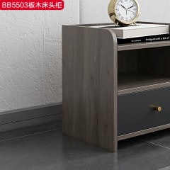 △千匠一品 北欧优质颗粒板+环保油漆板木床头柜BB5503-H