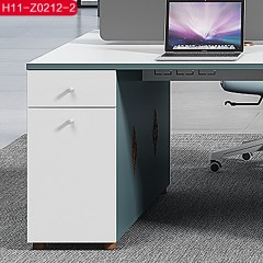 千匠一品简约风格灰豆绿+暖白1.2M办公桌H11-Z0212-2-C