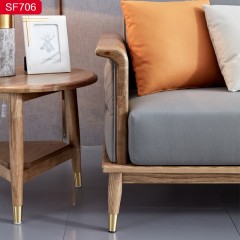 【精品】千匠一品轻奢北欧优质科技布+高密度海绵+白蜡木框架环保油漆沙发SF706-H