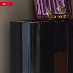 △【精品】千匠一品 意式轻奢优质钢琴烤漆+不锈钢五金装饰板木结合梳妆台T6005-H