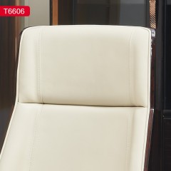 △【精品】千匠一品 意式轻奢优质纳帕皮+高密度海绵+防刮钢琴漆+五金脚+旋转功能书椅T6606-H