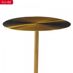 【精品】千匠一品 轻奢现代风格天然大理石+不锈钢圆几CJ-62-C
