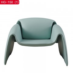 千匠一品 现代极简优质仿真皮 棉布+定型棉+五金钢架休闲椅HG-150 边几CJ-83-H