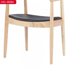 千匠一品 北欧极简优质PU皮+弯板+密度棉+实木架子休闲椅HG-8094-J
