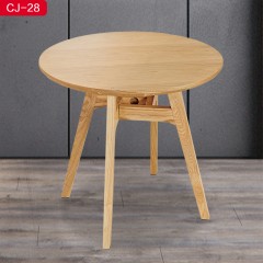 千匠一品 北欧极简白蜡木圆几CJ-28-C
