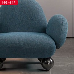 千匠一品 意式极简风格 优质布艺面料+定型棉 高档大气休闲椅 HG-217-X