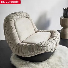 千匠一品 现代简约 弯板+海绵 HG-259休闲椅-F