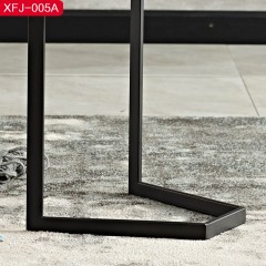 △ 千匠一品现代极简碳钢底架+实木板小方几XFJ-005A-C