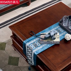 【精品】千匠一品 轻奢美式优质白橡木+松木实木板1.1m四方茶几805-H