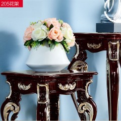 △【精品】千匠一品 欧式轻奢优质白橡木+手工雕花花架205-H