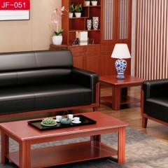 千匠一品办公家具优质西皮+填充高密度海绵+桉木四面刨方+优质实木沙发组合-JF-051-J