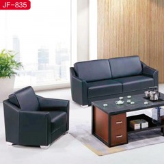 千匠一品 办公家具优质纳帕皮+高密度海绵+桉木木架+五金脚沙发JF-835-H