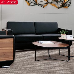千匠一品 办公家具优质西皮+高密度海绵+桉木木架+夹木板沙发JF-YT288-H