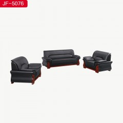 千匠一品 办公家具实木+优质纳米皮+海绵沙发-JF-5076-X
