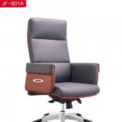 千匠一品 办公家具海绵+稳固五金脚+纳帕皮办公椅-JF-801A-X