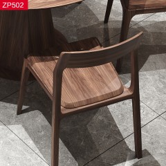 △【精品】千匠一品 轻奢新中式乌金木餐椅-ZP502-J