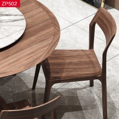 △【精品】千匠一品 轻奢新中式乌金木餐椅-ZP502-J