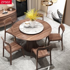 △【精品】千匠一品 轻奢新中式乌金木餐椅-ZP502-J