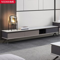 千匠一品现代极简优质岩板+板木结合茶几地柜斗柜组合-NS066-G