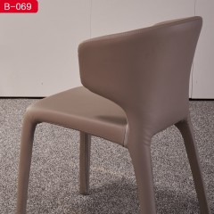 千匠一品现代风格优质定型棉框架+PU皮餐椅-B-069-J