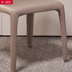 千匠一品现代风格优质定型棉框架+PU皮餐椅-B-069-J