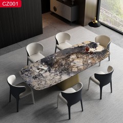 △【精品】千匠一品轻奢现代风格岩板2m餐桌-CZ001-J