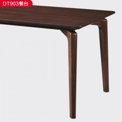 △【精品】千匠一品轻奢新中式风格优质小乌金木框架+小乌金木1.4m 1.6m 1.8m餐台-DT903-X