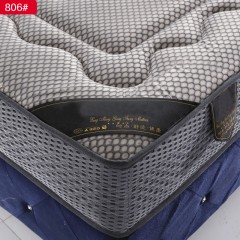 千匠一品现代风格优质德国进口顶级针织棉面料+2 分 3D 材料 +2 分 2E环保棕+九区袋装独立弹簧有九段承托1.8m床垫-806-J