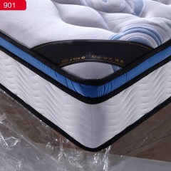 千匠一品现代风格优质德国进口顶级针织棉面料+4 分天然乳胶+进口有氧棉+九区袋装独立弹簧1.8m床垫-901-J