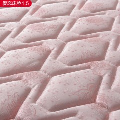 千匠一品现代风格优质高档织棉面料+高密度海绵+高碳精钢弹簧+天然椰棕+面料可拆洗1.5m床垫-爱恋-J