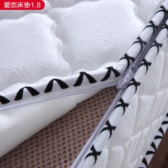 千匠一品现代风格优质高档织棉面料+高密度海绵+高碳精钢弹簧+天然椰棕+面料可拆洗1.8m床垫-爱恋-J