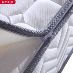 千匠一品现代风格优质高档竹纤维面料+2 分天然乳胶+高碳精钢弹簧+天然椰棕纤维+高密度海绵1.8m床垫-爱恋乳胶-J