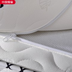 千匠一品现代风格优质进口蕾丝面料+高碳精钢弹簧+天然乳胶1.8m床垫-中国情缘-J
