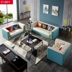 △【精品】千匠一品意式轻奢风格优质不锈钢封釉+黑色钢化玻璃1m茶几-C1801-X