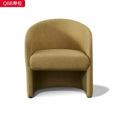 【精品】千匠一品 现代轻奢科技布+填充高密度海绵单位休闲椅-Q88-S