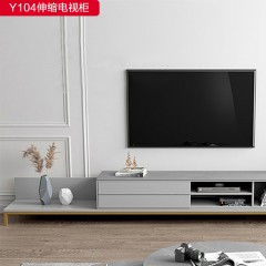 千匠一品 意式风格 优质岩板+烤漆工艺+五金脚 2米伸缩电视柜Y104-G