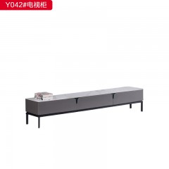 千匠一品 意式风格优质岩板+碳素钢黑砂脚+烤漆工艺2米电视柜-Y042-G